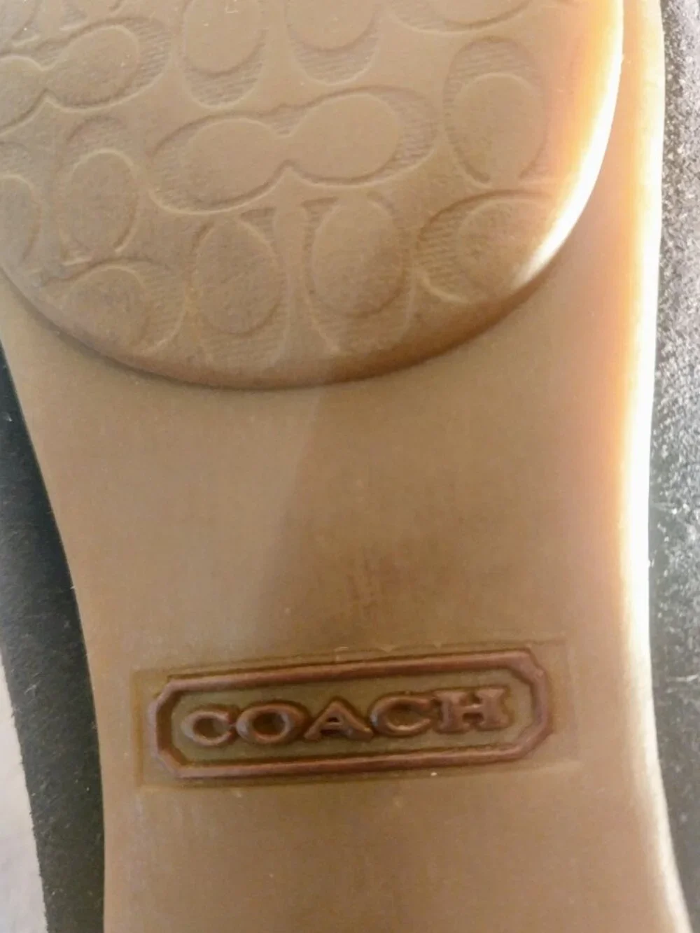 NWOT COACH Jillian Black Suede 6M Driving Shoes A232355